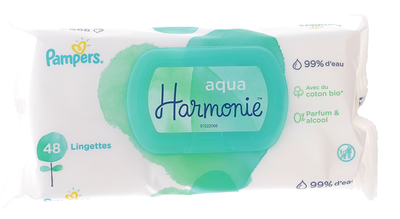 Image 5 paquets de harmonie aqua lingettes (48 lingettes)